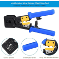 Miniatyrbilde 3 av 5: Profesjonelt Ez Pass Through Crimping Tool - Ratchet Crimper - Wire Stripper for gamle Internett-kontakter