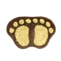 Miniatyrbillede 1 af 5: Fodaftryk Bademåtter Skridsikker Badeværelse Tæppemåtte Toilet Badeværelse Tæppe Bademåtte Tæpper Microfiber Minimåtter Badeværelsestilbehør Brun Brown