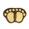 Pikkukuva 1 / 5: Foot Print Kylpymatot Liukumattomat Kylpyhuoneen Matto WC Kylpyhuoneen Matto Kylpytyyny matot Mikrokuituiset Minimatot Kylpyhuonetarvikkeet Ruskea Brown