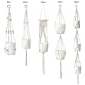 Miniatyrbild 2 av 5: Macrame växthängare med krokar, hängande set inomhus utomhus 5 pack