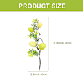 Miniatyrbild 2 av 3: 2st Påsksimulerade Ägg Löv Påsk Gröna Löv Dekor Fake Easter Tree Prop