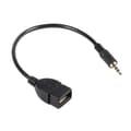 Miniatyrbilde 5 av 8: 3,5 mm hann til USB 2.0 type A hunn OTG lydadapter
