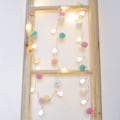 Miniatyrbild 3 av 5: Batteridrivna Led String Lights, Globe Pompoms Bollar Jul Inomhus (rosa) Grön Green