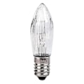 Miniatyrbilde 1 av 5: Koniske stearinlys og LED-erstatningspærer for lys og stearinlysbue E10 Multicolor