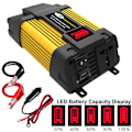 Miniatyrbillede 3 af 5: Inverter DC12V-AC220V 300W Køretøjsomformer LED Display DualUSB
