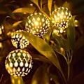 Miniatyrbillede 2 af 5: 10ft 20 Led Marokkansk Globe Led Fairy String Lights til jul (varm hvid) Warm White
