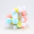 Miniatyrbild 2 av 4: Batteridrivna Led String Lights, Globe Pompoms Bollar Jul Inomhus (rosa) Macaron Macaron
