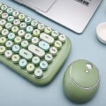 Miniatyrbillede 3 af 3: Mofii Wireless Mini Candy Keyboard Mus Combo Set Mix Color 2,4g Green