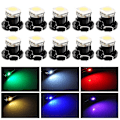 Miniatyrbillede 3 af 5: Ny 10 stykker T3 T4.2 1210 3528 T4.7 5050 1 Smd Led Dc12v Bil Dashboard Lys Bil Dashboard Dashboard Lyspærer 6 farver #294302 Hvid White