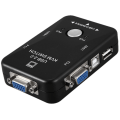 Miniatyrbillede 5 af 5: Usb 2.0 Kvm Switch 2 Port Usb Switcher 1920*1440 Vga Svga Switch Splitter Box Til Computer Deling Black