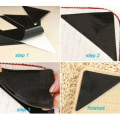 Miniatyrbilde 3 av 5: Anti-skli teppe klistremerke matte skid pad teppe tape klebrig for gulvteppe 4 PCS