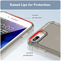 Pikkukuva 4 / 4: Candy Series Tpu phone case Iphone 8 Plus / 7 Plus -puhelimelle (läpinäkyvä harmaa) Transparent Grey