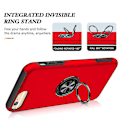 Pikkukuva 2 / 5: Magneettirengas Kickstand Iskunkestävä phone case Iphone 6 Plus -puhelimelle (musta) Red