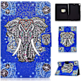 Miniatyrbild 1 av 3: Ipad 10.2 Generation Cover Pu Läder Case Flip Stand Fodral med kortplats och Auto Sleep / Wake Up-funktion för Ipad 10.2, Elephant