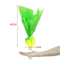 Miniatyrbillede 3 af 3: Simulering Flydende Ildkuglelampe Kunstig Ildflamme M/Klar Bærbar Stander Green
