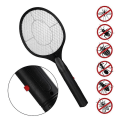 Miniatyrbild 1 av 5: Electric Mosquito Racket Killer Electric Fly Swatter Fryer Flies Cordless Battery Power Bug Zapper Insects Racket Kills Home Bug black