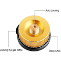 Miniatyrbilde 4 av 5: 2-pack campinggassadapter Auto-off for butanbeholder for å skru gasspatron