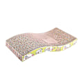 Miniatyrbild 2 av 5: Cat Scratching Board med premium scratch texturer Design krökt form Vändbar användning Slitstark skrapdyna S