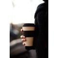 Miniatyrbild 3 av 5: oz 240 ml återanvändbar miljövänlig växtbaserad kaffekopp Melaminfri resemugg Black Nature 8oz/240ml