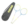 K2058 Lättvikts badmintonracketset i järnlegering, robust för inomhus- och utomhusgym