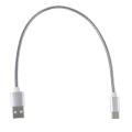 Miniatyrbillede 1 af 4: Adapter Type C Datakabelstik Usb C Metalledning 11 tommer oplader Sølv Silver