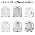 Miniatyrbillede 4 af 4: 4 Stk Toiletsæde Bumpers Kit Universal Toilet Seat Buffer Stoppers