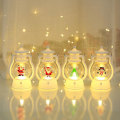 Miniatyrbilde 2 av 3: Retro Flameless Mini Christmas Lantern Bord Centerpiece Led Lantern Xmas Decor A