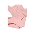 Miniatyrbild 5 av 5: Små flickor O-ringad Långärmad Criss Cross Rygg Volanger Solid Leotard-rosa