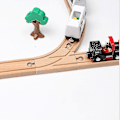 Miniatyrbillede 5 af 5: Hhcx-alle slags træjernbanebanetilbehør Bøg træskinnesæt Brobygningslegetøj Dele Fit Biro Toglegetøj Ny WJ-JM-12-19