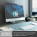 Miniatyrbillede 5 af 5: Skriveunderlag, kontorunderlag, PU læder skriveunderlag, laptop underlag, vandtæt skriveunderlag til kontor og hjem light blue 43x90CM
