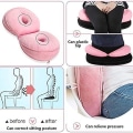 Miniatyrbild 4 av 4: Multifunktionell Comfort Memory Foam Sits Vacker Butt Latex Kudde-blå Rose Red