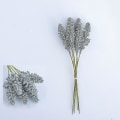 Miniatyrbilde 1 av 5: 12 stk hveteøre kunstige blomster minibær brudebukett blomster til hjemmeinnredning bryllup Blue