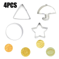 Miniatyrbilde 5 av 5: 4stk Squid Game Cookie Cutters Sukkerform Kjekskutter