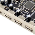 Miniatyrbild 5 av 5: 4 Port USB 2.0 Pci-e Desktop Expansion Card 480mbps Stöd Usb1.1 Device Card Mcs9990 För Windows black