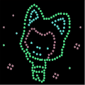 Miniatyrbillede 3 af 5: 100 stk 3d Stars Glow In Dark Luminous Wall