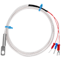 Miniatyrbild 1 av 8: PT100 Termistor Temperatursensor Probe - 3m Rundhåls Patch Typ för Exakt Mätning