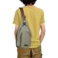 Miniatyrbild 4 av 5: Canvas Sling Bag Crossbody Ryggsäck Vandring Dagsäck Ryggsäck För