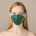 Miniatyrbillede 4 af 5: 10/30/50 stykker Engangsansigtsmasker for voksne Ægte 4 lags pandebånd Justerbar næsestrop Åndbar 50 STK Hvid 50PCS White