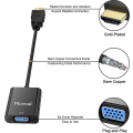 Pikkukuva 2 / 5: Hdmi-Vga-sovitin, kullattu Hdmi-Vga-sovitin (uros-nainen)