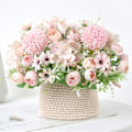 Miniatyrbillede 1 af 3: 2 Kunstig Pæon Falsk Blomsterbuket Kunstig Brudebuket Falsk Blomsterbuket Kunstig Bryllupsfest & Bryllup Hjem Blomst Stue Blomster