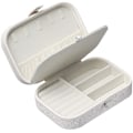 Miniatyrbillede 3 af 5: Smykkeskrin Premium smykker Organizer Case Pu Læder Forskellige rum White