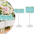 Miniatyrbillede 5 af 5: 1/5/10/20 stk Metal Hjerteformet Billede Mini Holder Memo Fotokort Clip Stand 20PCS