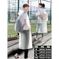 Miniatyrbillede 2 af 4: Ny mode Kvinder Gennemsigtig Plast Piger Regnfrakke Rejse Vandtæt Regntøj Man Poncho Udendørs Regnfrakke Bærerygsæk XL Sort (rygsæk) XL Black (backpack)