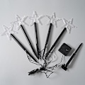 Pikkukuva 3 / 3: Tähti- tai lumihiutale-LED-puutarhavalot – LED-polkukoriste Puutarhan nurmikkopatio – Joulun hehkuvat joulukoristeet Seven pointed star