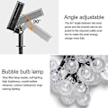 Miniatyrbillede 3 af 4: 7,5 m 50 LED'er Udendørs Solar Bubble Ball String S (varm)