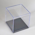 Miniatyrbild 1 av 3: Akryl Plast Display Case Box Klart dammtätt skydd för modeller