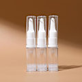 Miniatyrbild 1 av 5: Flytande Foundation reseflaska 5 ml 10 ml 15 ml Mini Cosmetic Foundation Prov ompackningsverktyg Airless pumpflaska Bärbar long pump 5mlx3