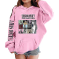 Miniatyrbild 5 av 5: Luvtröjor för flickor 1989 Casual Taylor-tröja Barn Pojkar Swifts Pullover Konsertdräkt med huva för 4-14 år 01 pink 4 to 5T