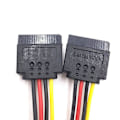 Miniatyrbillede 4 af 5: 15 Pin Sata Han til 2x Sata Hun Power Y-splitter kabeladapter