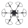 Miniatyrbillede 1 af 2: Bumper Propel Protector Shielding Ring Black For Yuneec Typhoon H480